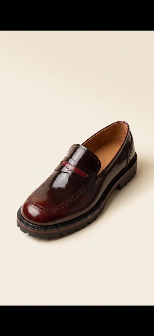 The Dark Cherry Chunky Penny Loafer