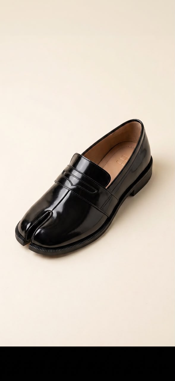 The Noir Tabi Penny Loafer