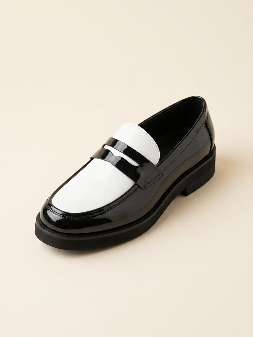 The Noir Ivory Penny Loafer